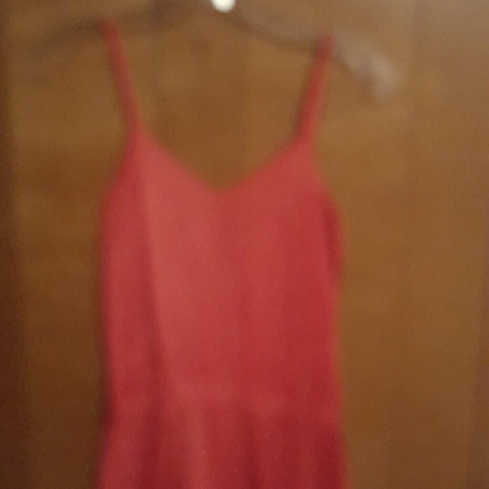 Sixties long dress with slip flower and beautifull